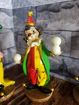 Amazon.co.jp: 昭和レトロ ピエロ 4体セット 人形 置物 フィギュア